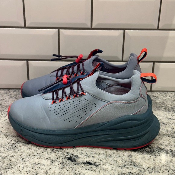 Clove Women Gray Orange Lace Sneakers Nursing Athletic Support‎ Shoes W 9.5 M 8 - Picture 3 of 9